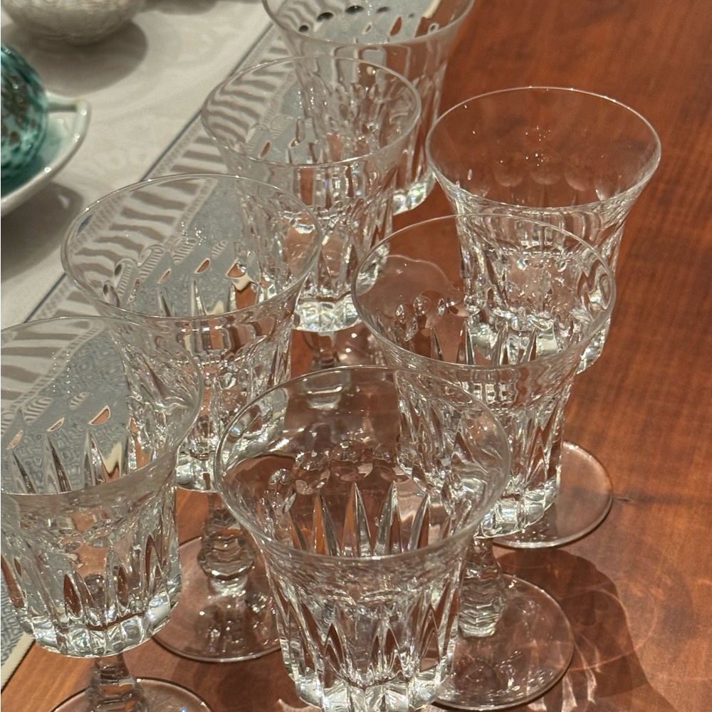 GORHAM Crystal DE MEDICI 6" Wine Glasses 7